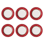 Villeroy & Boch de Jouet Delight Specials Assiette Plate Set 6 Pièces Rouge Rond