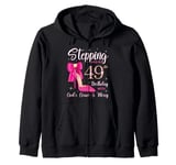 Stepping Into My 49th Birthday With God's Grace And Mercy Zip Hoodie