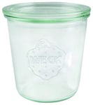 Weck 742 Lot de 6 bocaux en verre de qualité supérieure avec couvercle en verre - Pour la conservation - Résistants à la chaleur - Passent au micro-ondes et au four - 500 ml