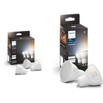 Philips Hue White Ambiance, ampoule LED connectées GU10 4.3W compatible Bluetooth, Lot de 3 White Ambiance Ampoules LED Connectées GU10 Compatible Bluetooth