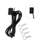 3.5mm Audio Input Aux Cable Adapter & 4 Removal Tools Fit For Fiesta