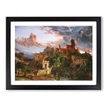 The Spirit Of War By Jasper Francis Cropsey Classic Painting Framed Wall Art Print, Ready to Hang Picture for Living Room Bedroom Home Office Décor, Black A3 (46 x 34 cm)