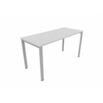 Bureau droit individuel Online F Gris clair OP-LITE II : bureau D160x70/cpl gris clair/cpi aluminium/ep. du plateau 18 mm