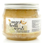 SUGAR BODY SCRUB LOTION WITH VANILLA SHEA BUTTER ORANGE PEEL, Natural exfoliator