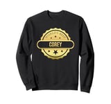 World's Best Corey, funny custom personalized name award Sweatshirt