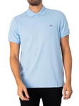 GANT Mens Shield Short Sleeve Pique Polo Shirt Pale Blue L