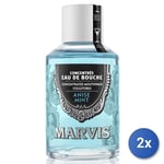 2x Marvis Mouthwash 120 Ml Anise Mint