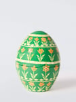 John Lewis Papier-Mâché Easter Egg Decoration, Green