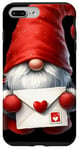 Coque pour iPhone 7 Plus/8 Plus Valentines Gnome Dad Heart Love Letter For Valentines Day