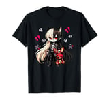 Chibi Kawaii Emo Pastel Goth Girl Japanese Creepy Anime T-Shirt