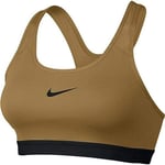 Nike Women Classic Pad Bra Sports Bra - Wheat/Black/, Medium