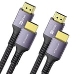 Stouchi HDMI 2.1 Cable 8K 1.2m(4ft), Ultra HD 48 Gbp/s High Speed 8K60hz 4K120hz 144Hz 165Hz RTX 3080 DSC eARC Dynamic HDR10 4: 4: 4 HDCP 2.2 & 2.3 Dolby, Compatible with TV/PS5/Xbox Series X,2 Pack