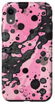 Coque pour iPhone XR Rose moderne à pois en peau de grenouille Ozark Timber Duck Camo