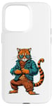 Coque pour iPhone 15 Pro Max Orange Bengale Chat Voyou Chat Gangster Chat Gangster Life