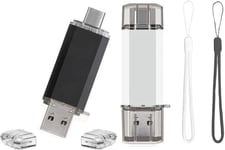 Clé USB Type C 128 Go, 2 en 1 Type C et USB 3.0, Clé USB C 128 Go Lot de 2 pour Smartphones Android, Windows, Android, PC, Tablettes, Stockage de données Externe, etc. par