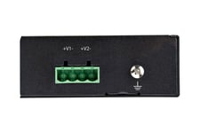 StarTech.com Industriell Gigabit PoE-injektor - Hög hastighet/hög effekt 90 W - 802.3bt PoE++ 48 V-56 VDC DIN-skena UPoE/Ultra Power Over Ethernet-injektoradapter -40 &degC till 75 &degC Robust - strömtillförsel - 90 Watt