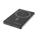 DELTACO – Langaton hyvin ohut varavirtalähde magneetilla, USB-C 20 W, 5 000 mAh, musta (PB-Q1005)