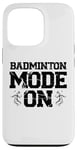 Coque pour iPhone 13 Pro Serve Smash And Conquer - Raquette de volant de badminton