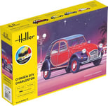 Heller Maquette, 56766, citroen 2 cv charleston,1/24, Gris