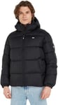 Tommy Jeans Veste Matelassée Homme Hiver, Noir (Black), 3XL