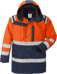 Fristads Høy synlighet vinterparkas cl 3 4042 PP Hi-Vis Oransje / Marineblå L