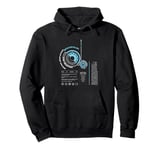 Marvel Avengers Iron Man Armor ARC Reactor Data Readout Pullover Hoodie