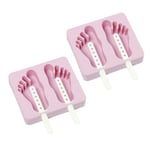 Eddingtons Set of 2 Funny Feet Ice Lolly / Ice Cream Moulds x 2