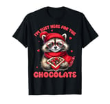 I’m Just Here For The Chocolate Cute Raccoon Valentine’s Day T-Shirt