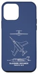 iPhone 12 mini Blackburn NA 39 Prototype Buccaneer British Plane Blueprints Case