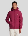 Lyle & Scott Mens Fleece Back Softshell Jacket in Burgundy material_polyester - Size X-Large