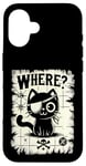 iPhone 16 Where Funny Pirate Cat Pirates Treasure Map Eye Patch Kitten Case