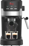 Machine à café en poudre CremaExpresso+ 15 bars pour expresso et cappuccino AVEC 2 FILTRES INCLUS - CAFÉ SUPER CRÉMEUX. 1100Watt, capable de préparer un excellent café et/ou cappuccino