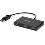 StarTech.com 3-Port Multi Monitor Adapter - DisplayPort 1.2 to 3x HDMI MST Hub - Triple 1080p HDMI Monitors - Extended or Cloned Display mode - Windows PCs Only - DP to 3x HDMI Splitter (MSTDP123HD)