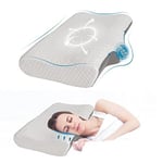 Good Nite Cervical Memory Foam Groove Pillow for Neck and Shoulder Pain Neck Sup