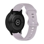 Bracelet pour Samsung Galaxy Watch Active 2 40mm Silicone Lisse et Ajustable - Lavande