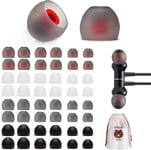 48 Pièces Embout D'Oreille De Remplacement En Silicone Embout D'Écouteur Embout D'Oreille S/M/L 3 Tailles Accessoires Pour Casque Coussinet De Remplacement Intra-Auriculaire Avec S[QUE070294]