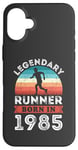 Coque pour iPhone 16 Plus Legendary Runner born 1985 40e anniversaire cadeaux course