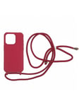 Mobile Origin Lanyard Case cherry - iPhone 15 Pro