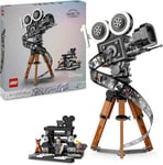 LEGO Disney Walt Disney Tribute Camera, Memorabilia Set for Adults with Mickey &