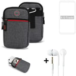 Holster + earphones for OnePlus OnePlus 8 Belt Pouch