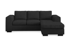 Link Divansofa 3-seter Vendbar - Sofa med sjeselong Grå,Svart Scandinavian Choice