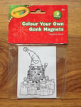 Crayola - Colour Your Own Gonk Magnets (2 per pack) - New. Free UK Postage