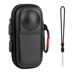 GlasFlength Étui pour Appareil Photo Insta360 X4, Coque Rigide en polyuréthane, Sac de Transport, Petit Sac de Voyage, imperméable, Sac de Rangement Portable, étui de Protection pour Objectif avec