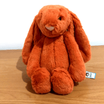 Jellycat - Original Bashful Tangerine Bunny - Soft Orange Rabbit - Medium - New