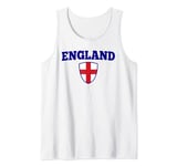 England Flag Badge Soccer Football England Fan England Tank Top