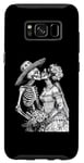 Coque pour Galaxy S8 Tees graphiques squelette pour mariage avec inscription « Dead Bride and Groom Kiss »