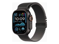 Apple Watch Ultra 2 (Gps + Cellular) 49Mm Black Titanium Case And Black Milanese Band, Medium (Mx5u3)