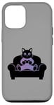 Coque pour iPhone 14 Pro Funny Gamer Cat Cool Jeu vidéo Kitty Funny Gaming Cat Meme