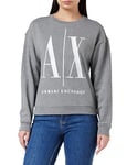 Armani Exchange Women's Icon Project Sweatshirt, Grey (BC09 Grey 3930), X-Large