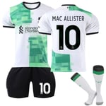 Liverpool Borta Fotbollströja Barn 2023-2024 Kit Nr 10 Mac Allister 24